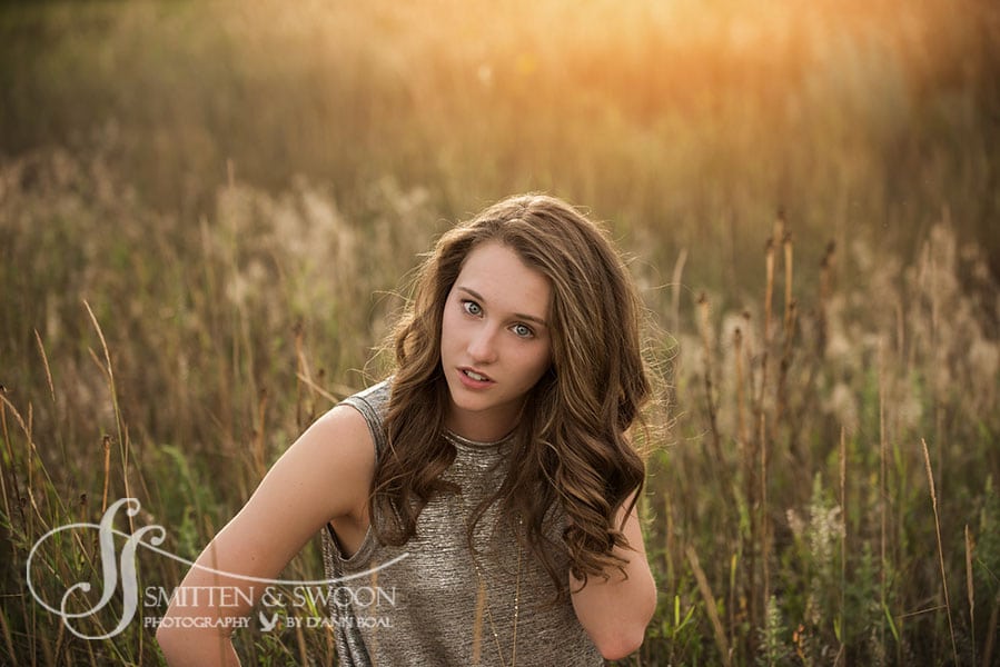 girl in field with sunlight {boulder senior photographer}